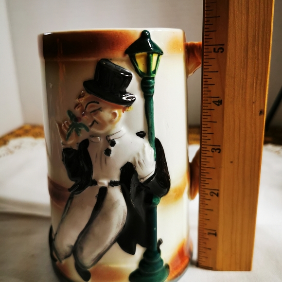 Vintage Drunk Man Show Me The Way to Go Home Porcelain Beer Stein Japan - Picture 17 of 17